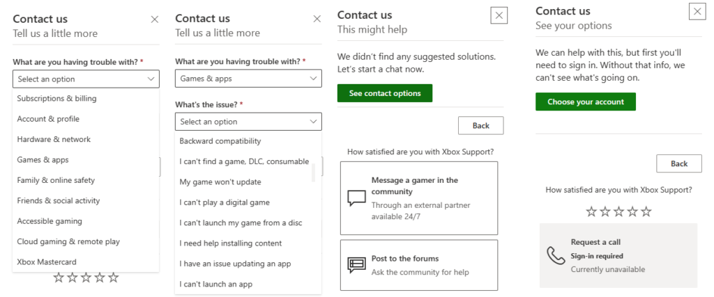 reach Help.microsoft.com Talk to a Person at Microsoft Xbox Support